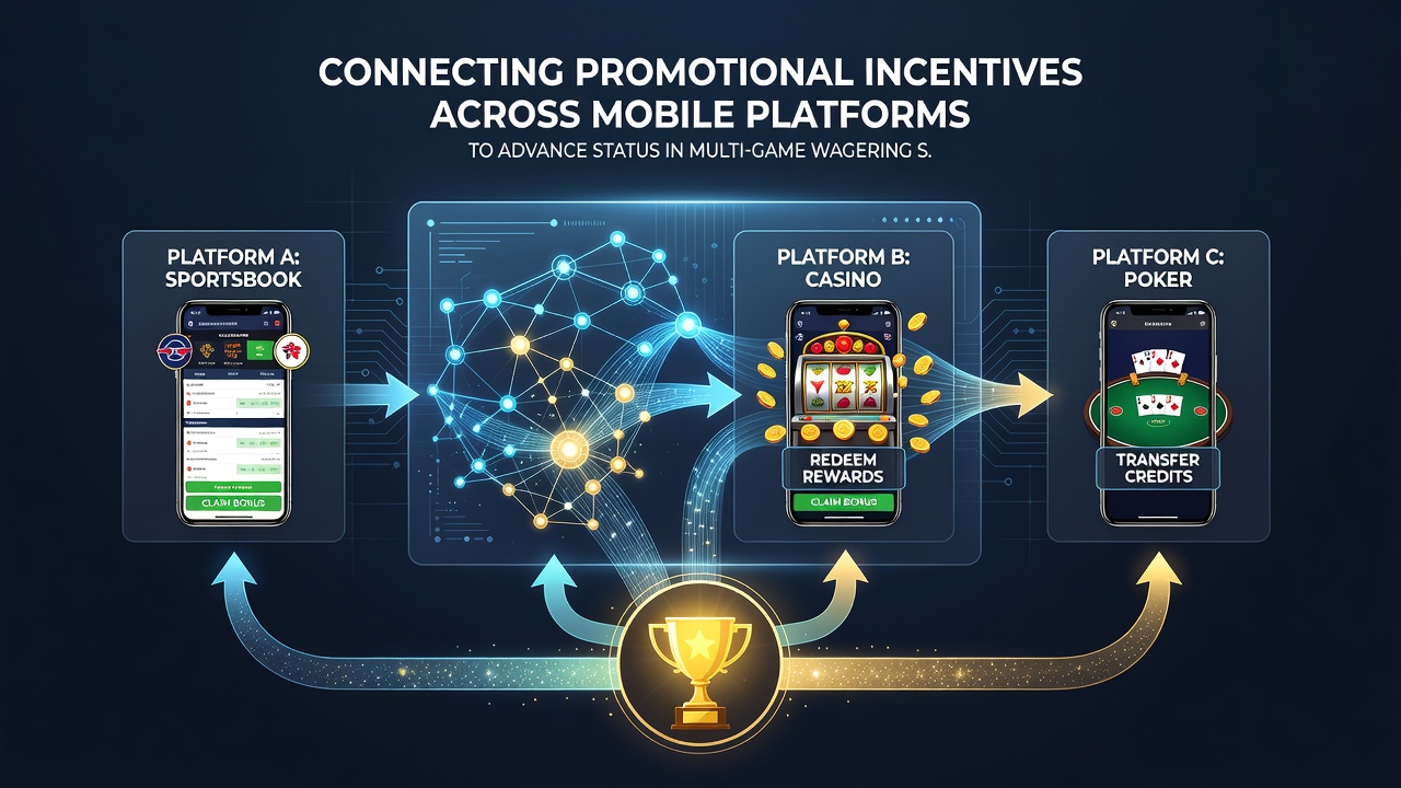 Dashboard view showing unified loyalty status and cross-game promotional incentives advancing player tiers