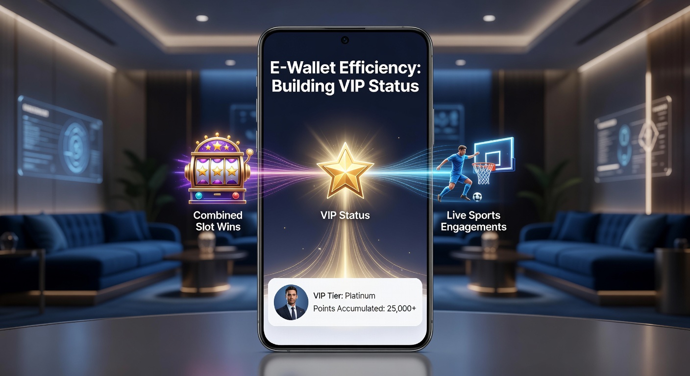 Player dashboard displaying combined slot and sports points accumulating toward VIP tiers via e-wallet