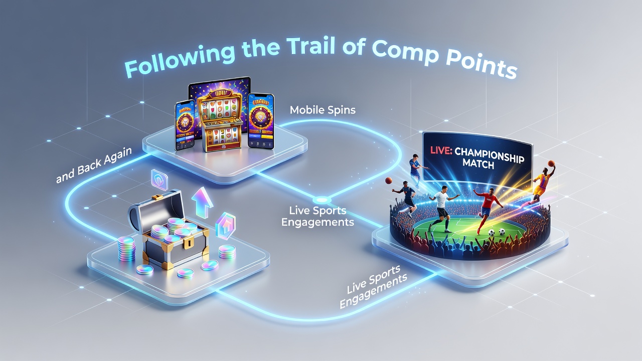 Mobile screen capture of loyalty points converting between slot wins and live sports betting options