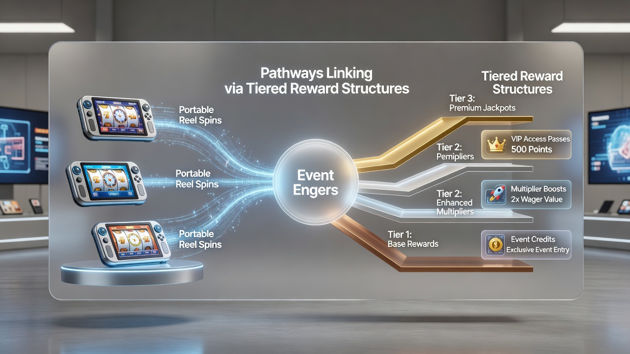 Dashboard view of tiered rewards bridging slot points to live sports betting options